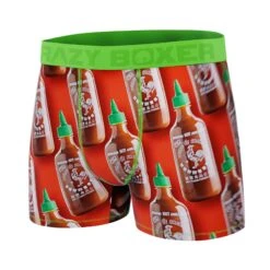 CRAZYBOXER Sriracha Bottle Men's Boxer Briefs -Crazyboxer Sales Store CBSRI0102BOTL 4