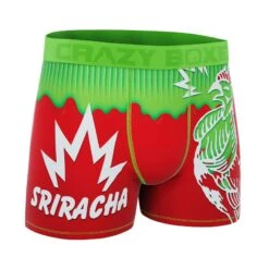 CRAZYBOXER Sriracha Chili Men's Boxer Briefs 8 CRAZYBOXER Sriracha Chili Men's Boxer Briefs -Crazyboxer Sales Store CBSRI0102FIRE 3