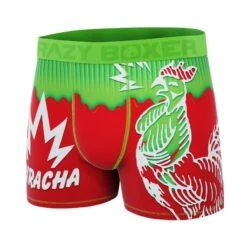 CRAZYBOXER Sriracha Chili Men's Boxer Briefs 9 CRAZYBOXER Sriracha Chili Men's Boxer Briefs -Crazyboxer Sales Store CBSRI0102FIRE 4