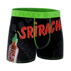 CRAZYBOXER Sriracha Sauce Men's Boxer Briefs -Crazyboxer Sales Store CBSRI0102SAUC 3