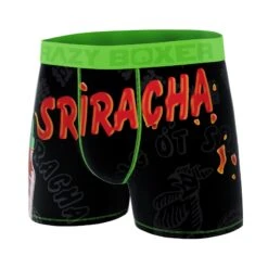 CRAZYBOXER Sriracha Sauce Men's Boxer Briefs -Crazyboxer Sales Store CBSRI0102SAUC 4