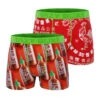 CRAZYBOXER Sriracha Powerfull Sauce Men's Boxer Briefs (2 Pack) -Crazyboxer Sales Store CBSRI0103X2C3 1