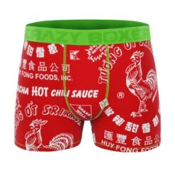 CRAZYBOXER Sriracha Powerfull Sauce Men's Boxer Briefs (2 Pack) 8 CRAZYBOXER Sriracha Powerfull Sauce Men's Boxer Briefs (2 Pack) -Crazyboxer Sales Store CBSRI0103X2C3 4