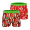 CRAZYBOXER Sriracha Powerfull + Rooster Sauce Men's Boxer Briefs (2 Pack) -Crazyboxer Sales Store CBSRI0103X2C4 1