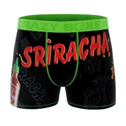 CRAZYBOXER Sriracha Bottles Men's Boxer Briefs (3 Pack) -Crazyboxer Sales Store CBSRI0103X3C1 8