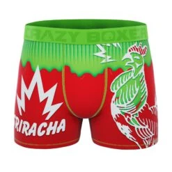 CRAZYBOXER Sriracha Men's Boxer Briefs (3 Pack) -Crazyboxer Sales Store CBSRI0103X3C4 8