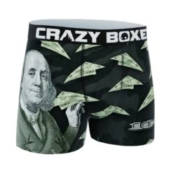 CRAZYBOXER Money Dollars Box Men's Boxer Briefs (Creative Packaging) -Crazyboxer Sales Store CBSSS0101PLANN 3