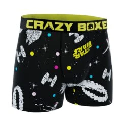 CRAZYBOXER Star Wars Space Ships Men's Boxer Briefs -Crazyboxer Sales Store CBSTW0102FLY 4