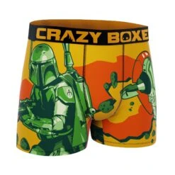 CRAZYBOXER Star Wars Boba Fett Men's Boxer Briefs -Crazyboxer Sales Store CBSTW0102SLA 3