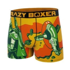CRAZYBOXER Star Wars Boba Fett Men's Boxer Briefs -Crazyboxer Sales Store CBSTW0102SLA 4