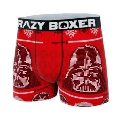 CRAZYBOXER Star Wars Vador Christmas Holiday Men's Boxer Briefs -Crazyboxer Sales Store CBSTW0103VADO 4