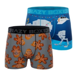 CRAZYBOXER Star Wars Xmas Men's Boxer Briefs (2 Pack)