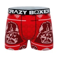 CRAZYBOXER Star Wars Vador Christmas Men's Boxer Briefs (2 Pack) -Crazyboxer Sales Store CBSTW0103X2A3 3