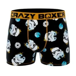 CRAZYBOXER Star Wars Spaceships Men's Boxer Briefs (2 Pack) 10 CRAZYBOXER Star Wars Spaceships Men's Boxer Briefs (2 Pack) -Crazyboxer Sales Store CBSTW0103X2C1 6