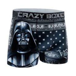 CRAZYBOXER Star Wars Darth Vader Men's Boxer Briefs 8 CRAZYBOXER Star Wars Darth Vader Men's Boxer Briefs -Crazyboxer Sales Store CBSTW0104DARK 3