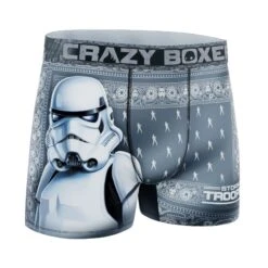 CRAZYBOXER Star Wars Stormtrooper Men's Boxer Briefs -Crazyboxer Sales Store CBSTW0104TROO 3