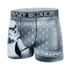 CRAZYBOXER Star Wars Stormtrooper Men's Boxer Briefs -Crazyboxer Sales Store CBSTW0104TROO 4