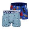 CRAZYBOXER Star Wars Blue Men's Boxer Briefs (Pack 2) 2 CRAZYBOXER Star Wars Blue Men's Boxer Briefs (Pack 2) -Crazyboxer Sales Store CBSTW0104X2D1 1