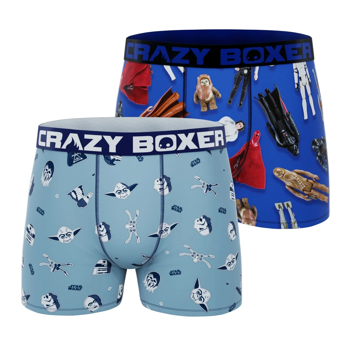 CRAZYBOXER Star Wars Blue Men's Boxer Briefs (Pack 2) 3 CRAZYBOXER Star Wars Blue Men's Boxer Briefs (Pack 2)