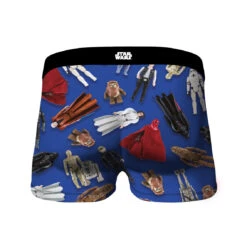 CRAZYBOXER Star Wars Blue Men's Boxer Briefs (Pack 2) 9 CRAZYBOXER Star Wars Blue Men's Boxer Briefs (Pack 2) -Crazyboxer Sales Store CBSTW0104X2D1 5