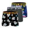 CRAZYBOXER Star Wars Logo Men's Boxer Briefs (3 Pack) -Crazyboxer Sales Store CBSTW010X3A2 9