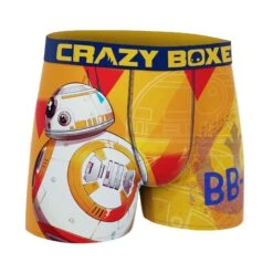 CRAZYBOXER Star Wars BB8 Men's Boxer Briefs 8 CRAZYBOXER Star Wars BB8 Men's Boxer Briefs -Crazyboxer Sales Store CBSW101BB8 3