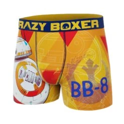 CRAZYBOXER Star Wars BB8 Men's Boxer Briefs 9 CRAZYBOXER Star Wars BB8 Men's Boxer Briefs -Crazyboxer Sales Store CBSW101BB8 4