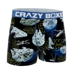 CRAZYBOXER Star Wars Falcon Men's Boxer Briefs 8 CRAZYBOXER Star Wars Falcon Men's Boxer Briefs -Crazyboxer Sales Store CBSW101FAL 3