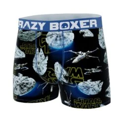 CRAZYBOXER Star Wars Falcon Men's Boxer Briefs 9 CRAZYBOXER Star Wars Falcon Men's Boxer Briefs -Crazyboxer Sales Store CBSW101FAL 4
