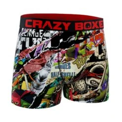 CRAZYBOXER Ninja Turtles Medley Men's Boxer Briefs -Crazyboxer Sales Store CBTMN0103MEDL 3