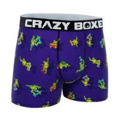 CRAZYBOXER Ninja Turtles Skateboard Men's Boxer Briefs -Crazyboxer Sales Store CBTMN0103SKAT 3