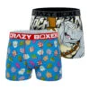 CRAZYBOXER Ninja Turtles Rocksteady Sewer Men's Boxer Briefs (2 Pack) -Crazyboxer Sales Store CBTMN0103X2C1 1