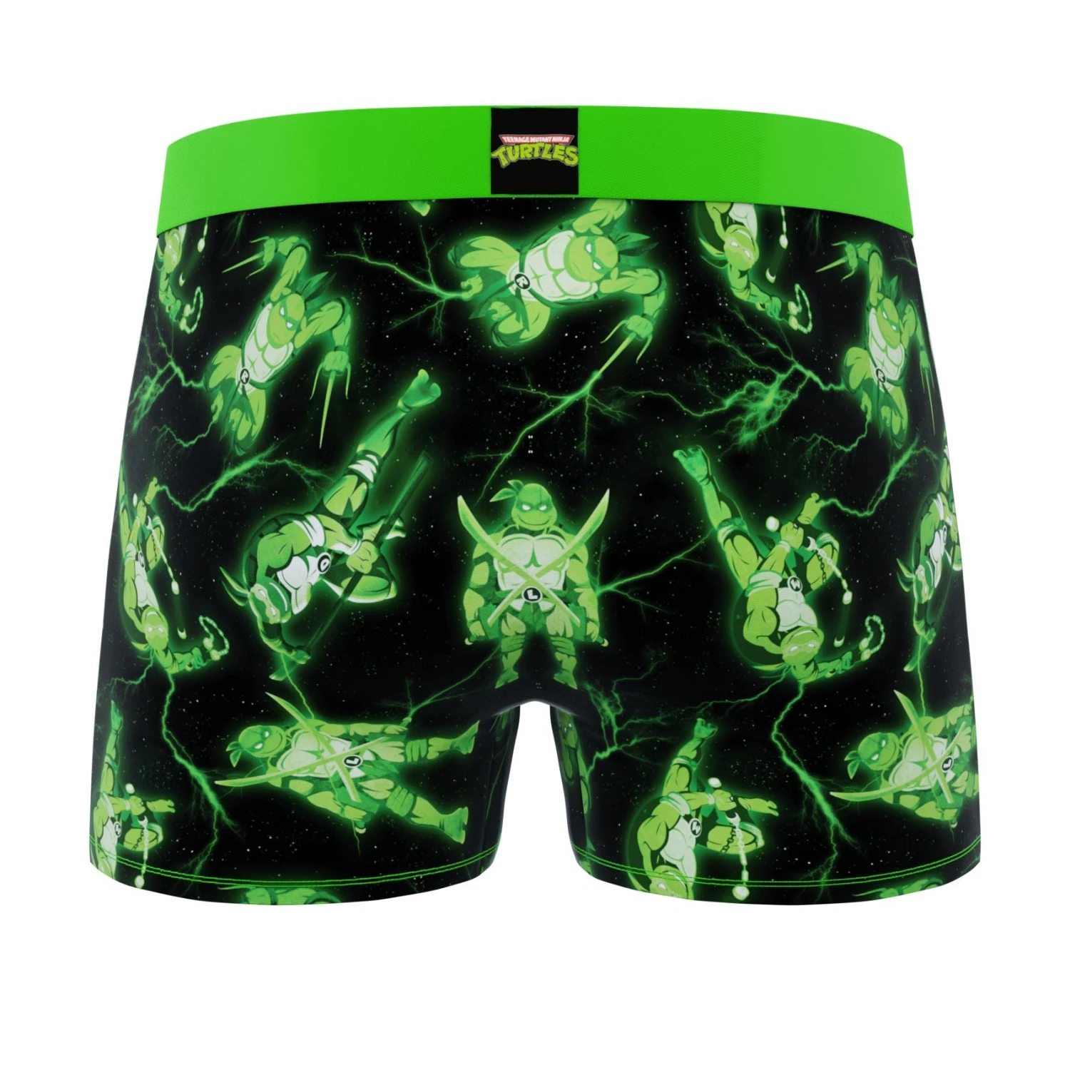 CRAZYBOXER Ninja Turtles Green Power Skateboard Men's Boxer Briefs (2 Pack) 7 CRAZYBOXER Ninja Turtles Green Power Skateboard Men's Boxer Briefs (2 Pack) - Image 5