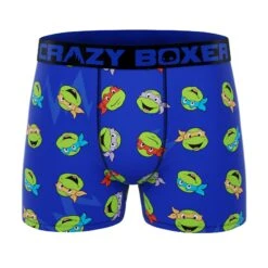 CRAZYBOXER Ninja Turtles Cowabunga Men's Boxer Briefs (3 Pack) -Crazyboxer Sales Store CBTMN0103X3C1 5