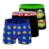 CRAZYBOXER Ninja Turtles Cowabunga Men's Boxer Briefs (3 Pack) -Crazyboxer Sales Store CBTMN0103X3C1 8