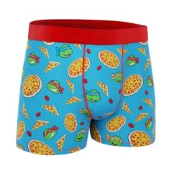 CRAZYBOXER Ninja Turtles Pizza Box Men's Boxer Briefs (Creative Packaging) -Crazyboxer Sales Store CBTMN0104PIZZN 3