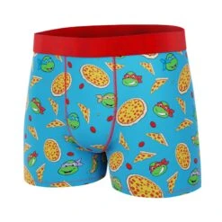 CRAZYBOXER Ninja Turtles Pizza Box Men's Boxer Briefs (Creative Packaging) -Crazyboxer Sales Store CBTMN0104PIZZN 4