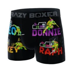 CRAZYBOXER Ninja Turtles Player Men's Boxer Briefs 9 CRAZYBOXER Ninja Turtles Player Men's Boxer Briefs -Crazyboxer Sales Store CBTMN0105ALLS 4