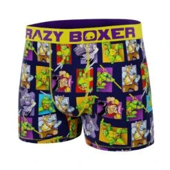 CRAZYBOXER Ninja Turtles In Time Men's Boxer Briefs -Crazyboxer Sales Store CBTMN0105PIX3 4