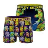 CRAZYBOXER Ninja Turtles In Time Men's Boxer Briefs (Pack 2) -Crazyboxer Sales Store CBTMN0105X2A2 1
