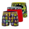 CRAZYBOXER Ninja Turtles In Time Men's Boxer Briefs (3 Pack) 2 CRAZYBOXER Ninja Turtles In Time Men's Boxer Briefs (3 Pack) -Crazyboxer Sales Store CBTMN0105X3A2 1