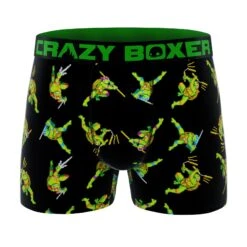 CRAZYBOXER Ninja Turtles Men's Boxer Briefs (5 Pack) 13 CRAZYBOXER Ninja Turtles Men's Boxer Briefs (5 Pack) -Crazyboxer Sales Store CBTMN0105X5A1 12