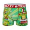 CRAZYBOXER Ninja Turtles Santa Turtles Men's Boxer Briefs -Crazyboxer Sales Store CBTMN01NOEL 0