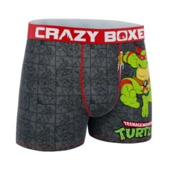 CRAZYBOXER Ninja Turtles Raphael Men's Boxer Briefs (Creative Packaging) -Crazyboxer Sales Store CBTMN01RAPHN 3