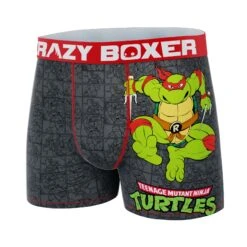 CRAZYBOXER Ninja Turtles Raphael Men's Boxer Briefs (Creative Packaging) -Crazyboxer Sales Store CBTMN01RAPHN 4