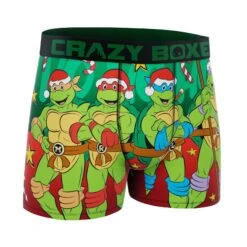 CRAZYBOXER Ninja Turtles Santa Men's Boxer Briefs -Crazyboxer Sales Store CBTMNT01HOHO 3