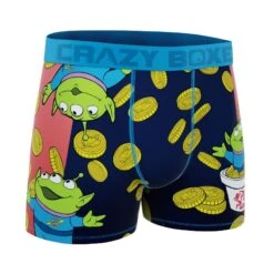 CRAZYBOXER Toy Story Alien Gold Men's Boxer Briefs -Crazyboxer Sales Store CBTOY0103GOLD 3