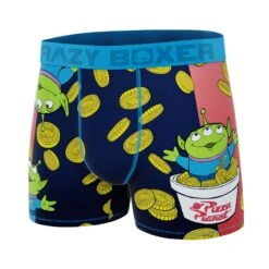 CRAZYBOXER Toy Story Alien Gold Men's Boxer Briefs -Crazyboxer Sales Store CBTOY0103GOLD 4