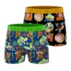 CRAZYBOXER Disney Toy Story Group + Aliens Men's Boxer Briefs (2 Pack) -Crazyboxer Sales Store CBTOY0104X2C3 1