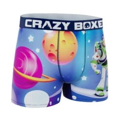 CRAZYBOXER Pixar Toy Story Outer Space Men's Boxer Briefs (Creative Packaging) -Crazyboxer Sales Store CBTOY01BUZZN 3